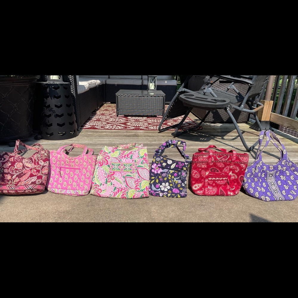 Vera Bradley LOT purses and totes, 6 total!